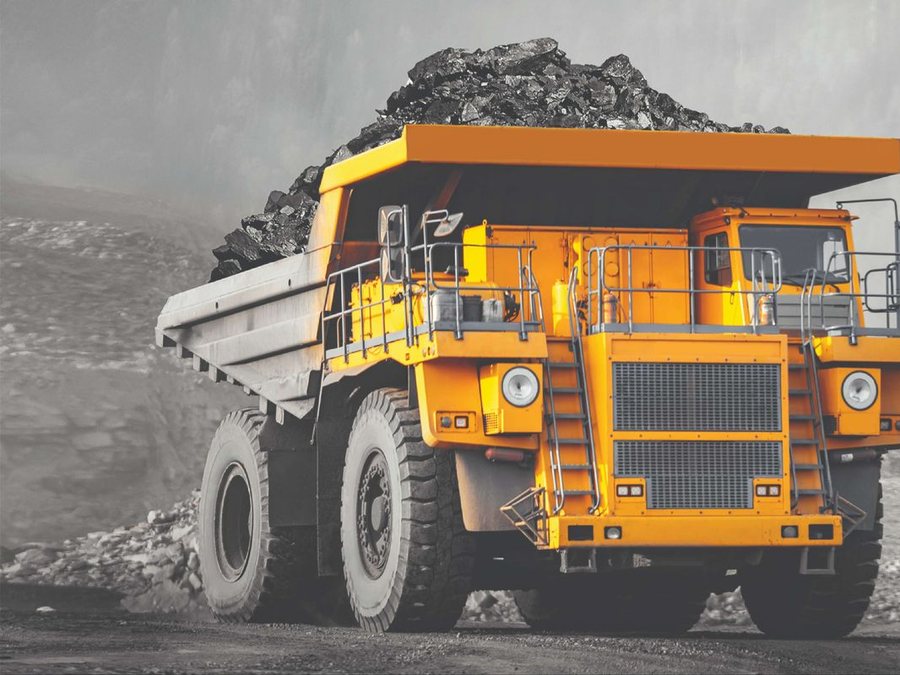 Mining dump truck carrying ADVANCE OTR tyres at the Long Giang plant, Tien Giang